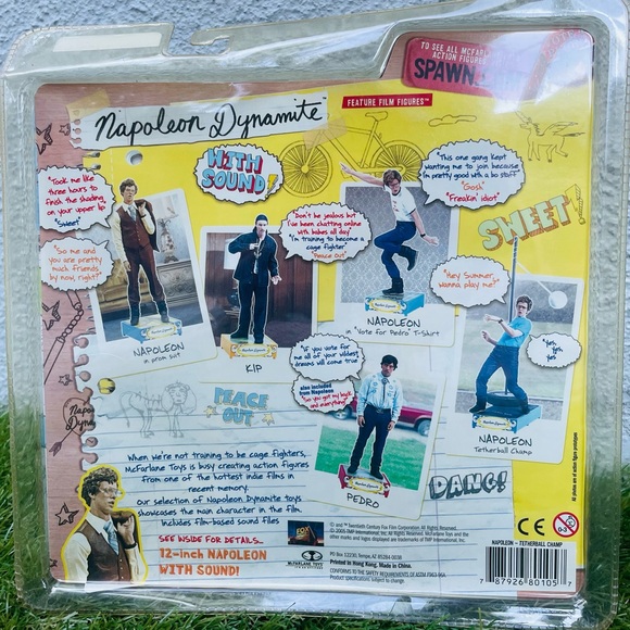 Rare Napoleon Dynamite Tetherball Champ Figurine NWT Spawn.com - Picture 3 of 6